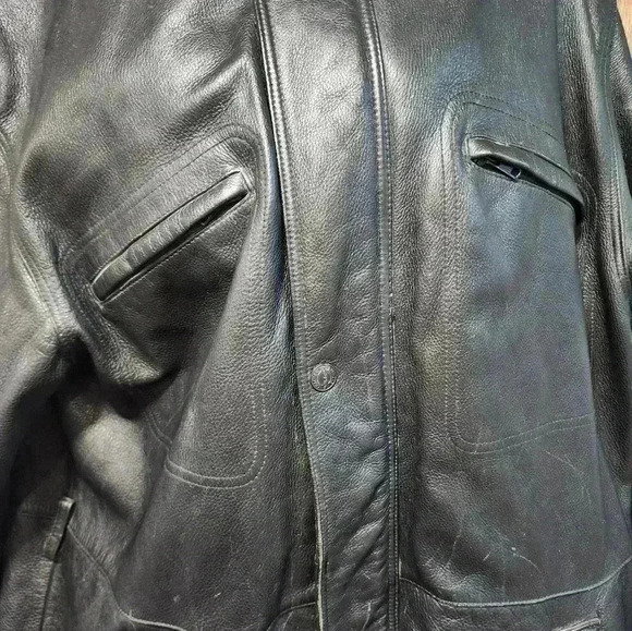 Wilsons The Leather Experts Men's Leather Jacket Size XL - Picture 2 of 6